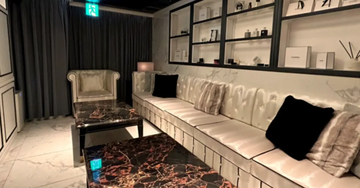 六本木リエラの個室VIPルームを撮影した店内内装