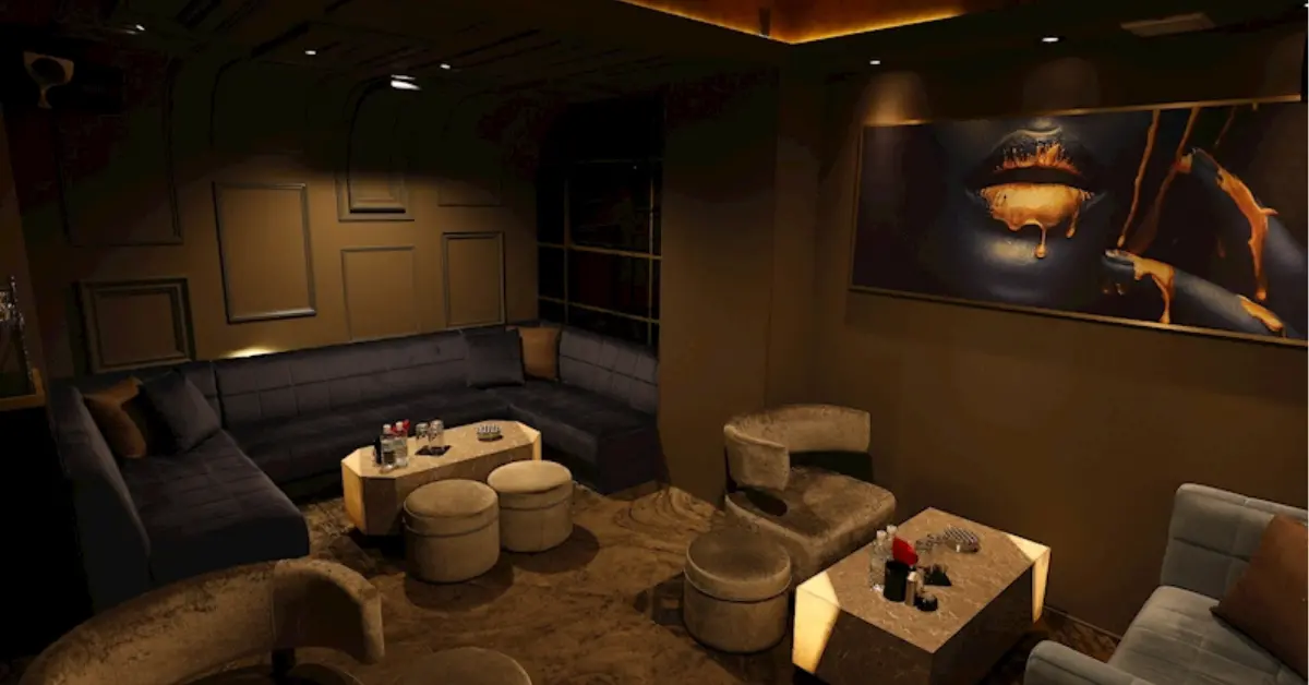 松戸テミスの個室VIPルーム（店内内装・奥側撮影） - キャバクラ体入バイト求人