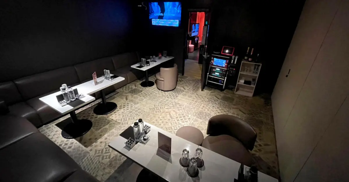 千葉富士見町ロジャーの個室VIPルーム 店内内装+ソファ側から撮影