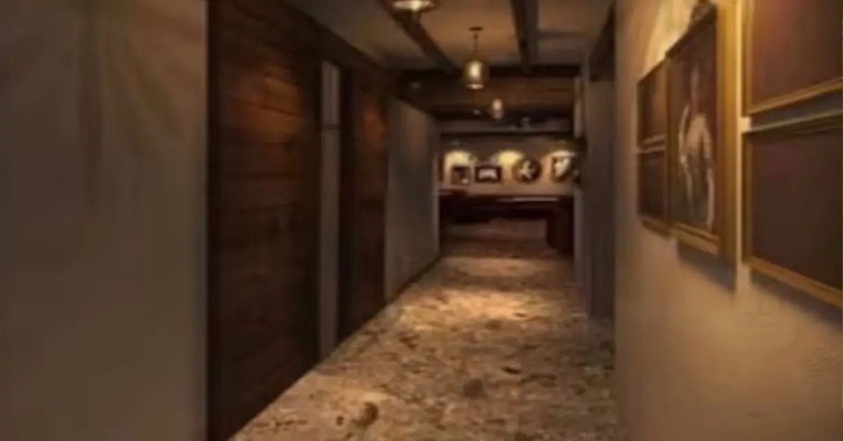 ｛池袋西口 フシチョウ （不死鳥）｝の廊下