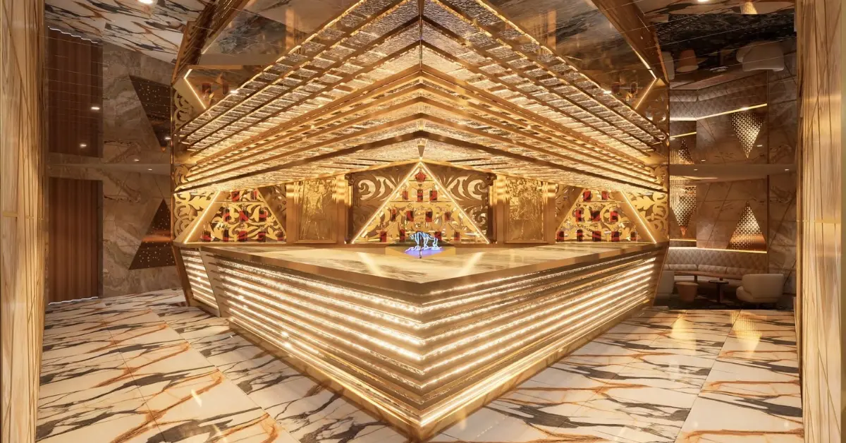 六本木バロンのエントランス 店内内装