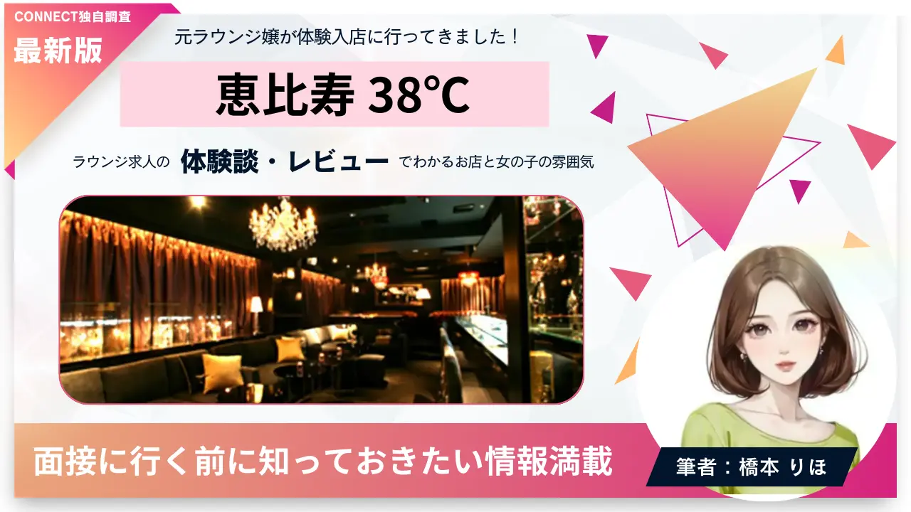 恵比寿38℃（38℃）の体験談・レビュー。店内の雰囲気が分かる