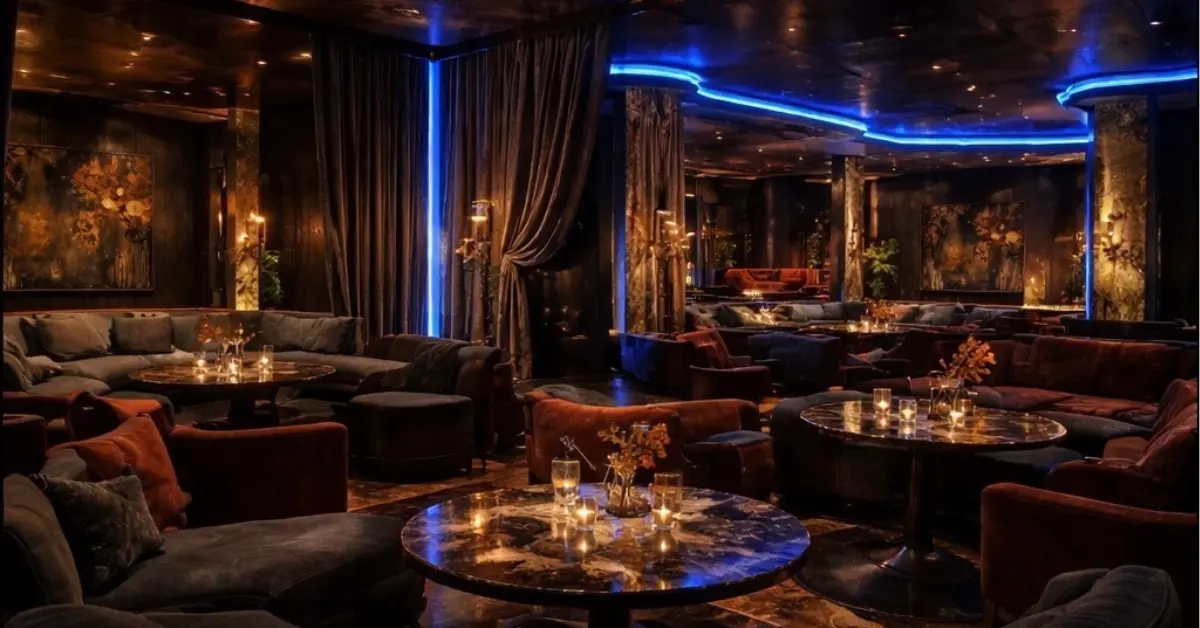 六本木ノヴァ（NOVA）のメインフロアをテーブル側から撮影した店内内装