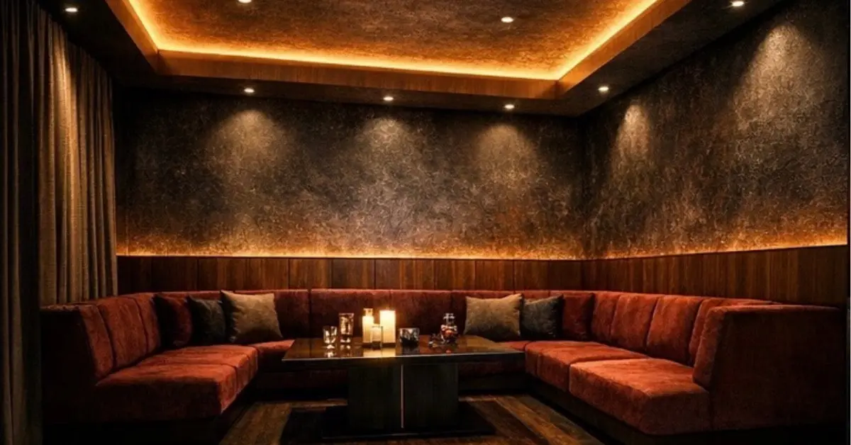 六本木ノヴァ（NOVA）のスタンダードプライベートルームを撮影した店内内装