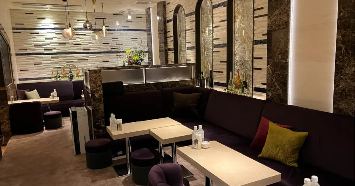 銀座クラブジェイII（J2）のメインフロアを撮影した店内内装