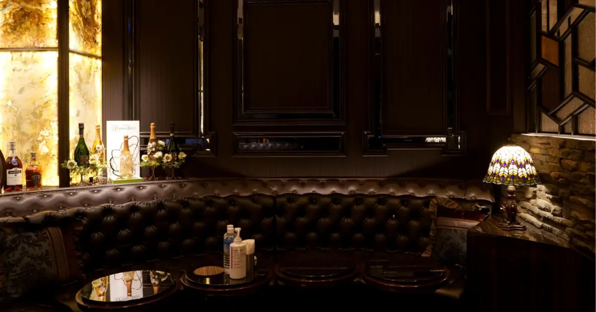 銀座ミラジュール（Club Mirazur）のVIPルームを撮影した店内内装