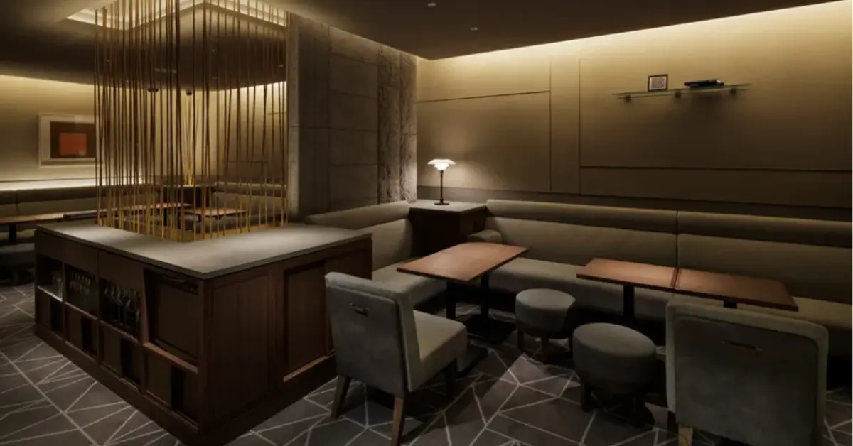 銀座ナギ（七凪）のメインフロアを撮影した店内内装