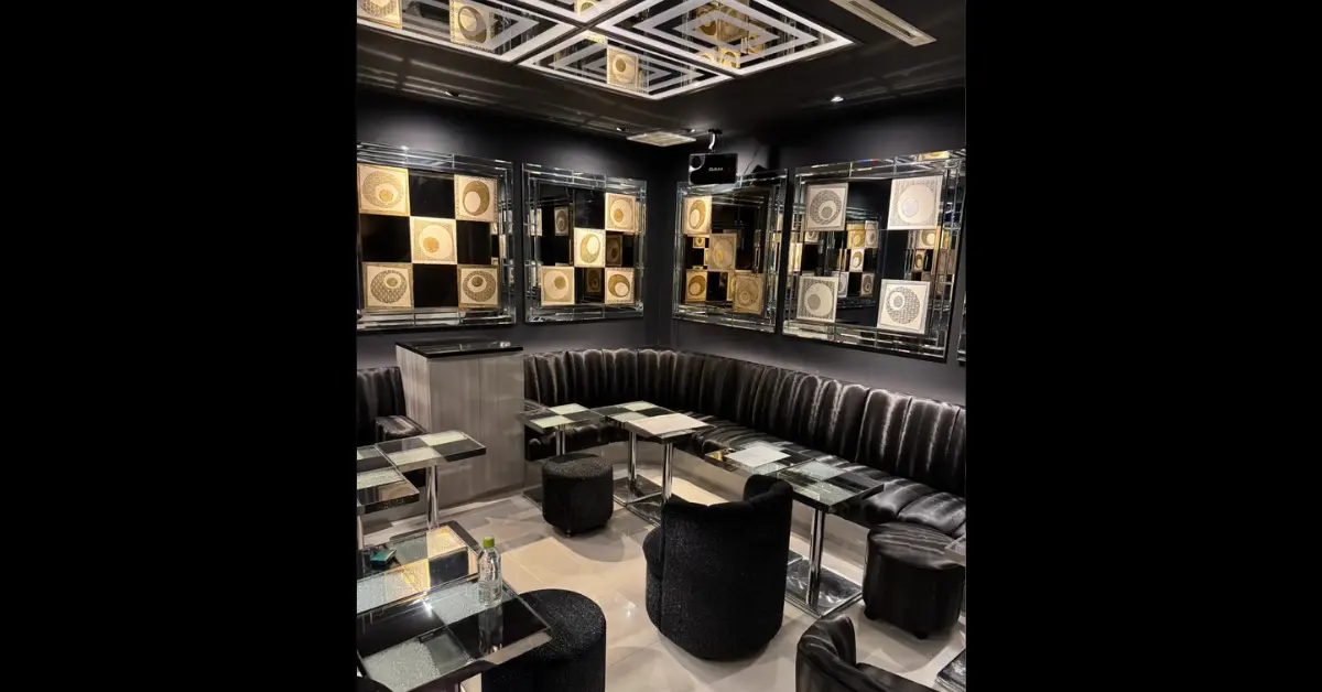 銀座オル（OLU）のVIPルームを撮影した店内内装