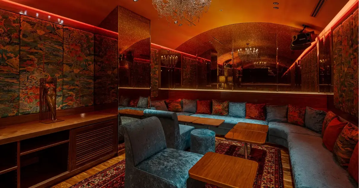 銀座アカネ（茜）のVIPルーム2を撮影した店内内装