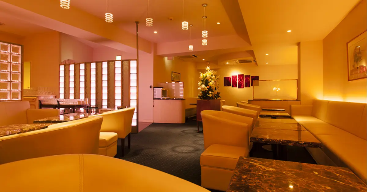 銀座チェリーパール（Cherry Pearl）のメインフロアを撮影した店内内装