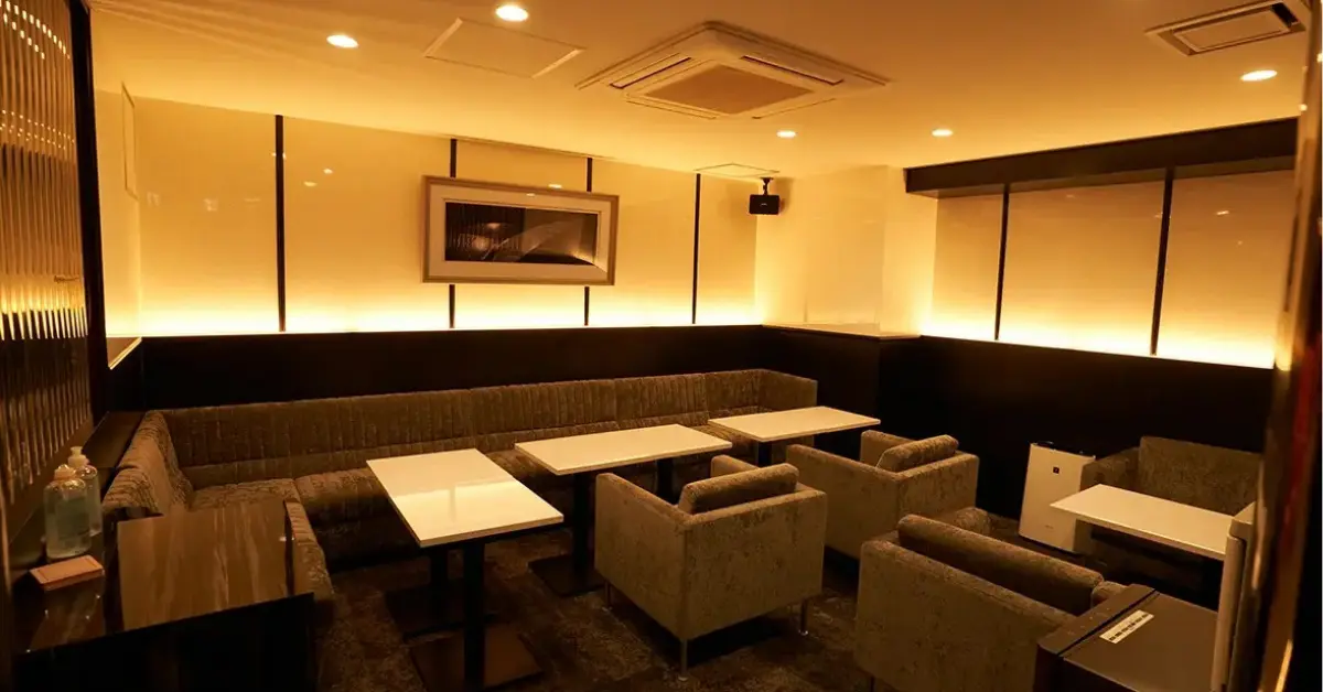 銀座リズ（Riz）のVIPルームを撮影した店内内装