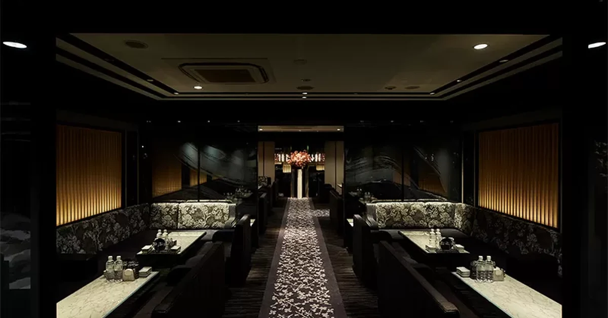 六本木美人茶屋のメインフロアを撮影した店内内装
