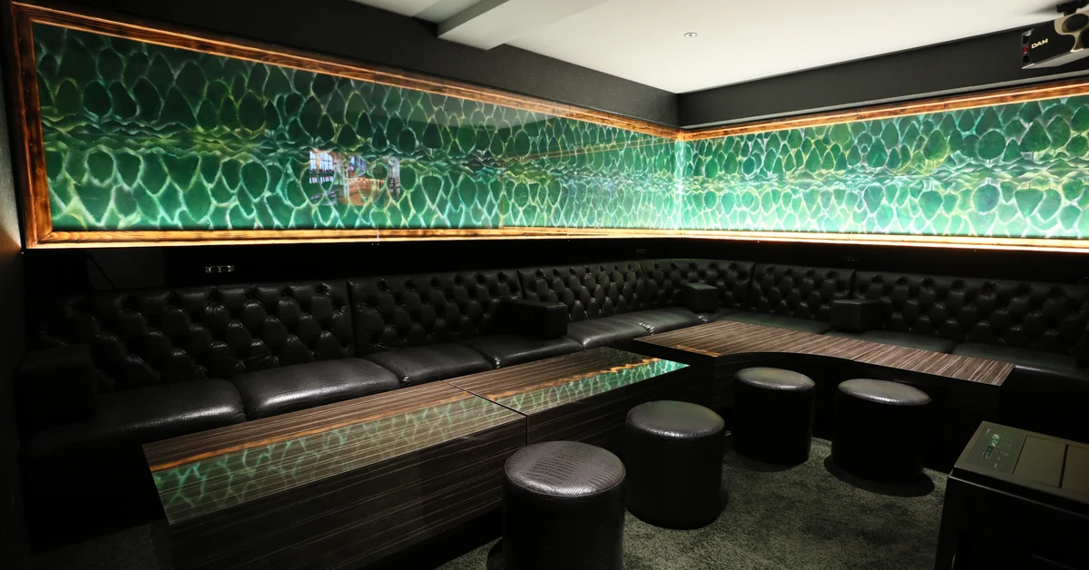六本木ブルジュの個室VIPルーム02を撮影した店内内装