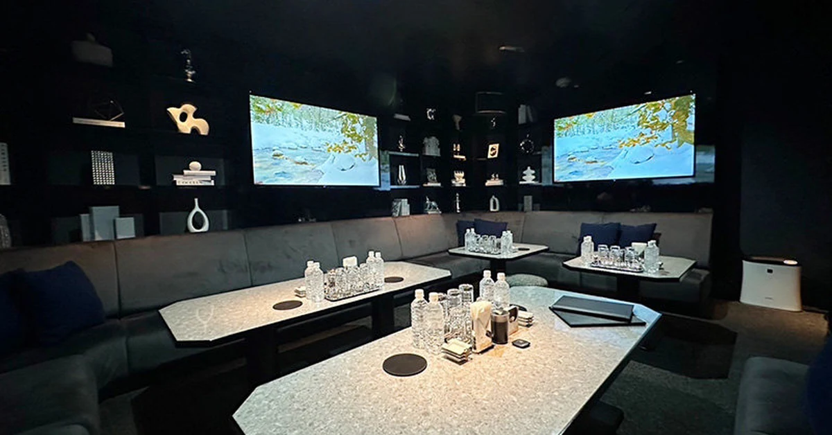 六本木リリック東京の個室VIPルームを撮影した店内内装